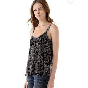 Joie XS silk beaded tank